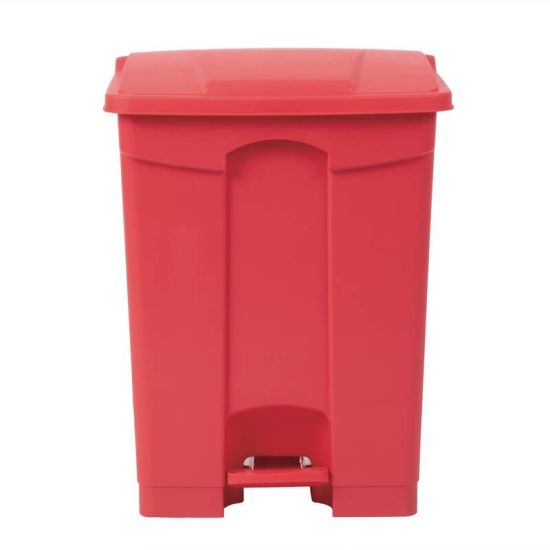 Jantex Kitchen Pedal Bin Red 65Ltr URO DC710