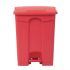 Jantex Kitchen Pedal Bin Red 65Ltr