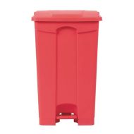 Jantex Kitchen Pedal Bin Red 87Ltr
