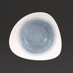 Churchill Studio Prints Raku Trace Triangular Bowl Topaz Blue (Pack Of 12)