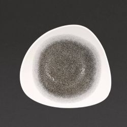 Churchill Studio Prints Raku Trace Triangular Bowl Quartz Black 235mm (Pack Of 12)