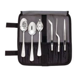 Mercer Culinary 6 Piece Chef Plating Kit With Storage Roll
