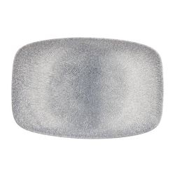 Churchill Studio Prints Raku Rectangular Plates Topaz Blue 300mm (Pack Of 6)