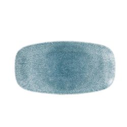 Churchill Studio Prints Raku Oblong Plate 355mm Topaz Blue (Pack Of 6)