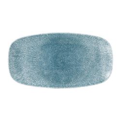 Churchill Studio Prints Raku Oblong Plate Topaz Blue 298mm (Pack Of 12)