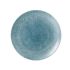 Churchill Studio Prints Raku Large Round Coupe Plate Topaz Blue 288mm