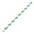 Fiesta Green Compostable Paper Straws Green Stripes (Pack Of 250)