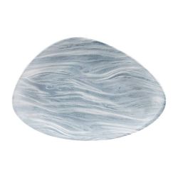 Churchill Fluid Triangle Chef Plates Pearl Grey 205 X 304mm (Pack Of 6)