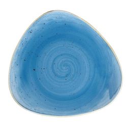 Churchill Stonecast Triangle Plate Cornflower Blue 197mm (Pack Of 12)