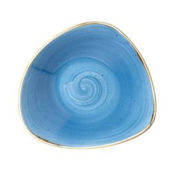 Churchill Stonecast Triangle Bowl Cornflower Blue 235mm (Pack Of 12)