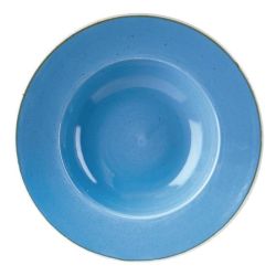 Churchill Stonecast Round Wide Rim Bowl Cornflower Blue 277mm (Pack Of 12)