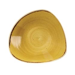 Churchill Stonecast Triangle Bowl Mustard Seed Yellow 229mm (Pack Of 12)