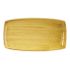 Churchill Stonecast Rectangular Plate Mustard Seed Yellow 350 X 185mm