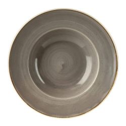 Churchill Stonecast Round Wide Rim Bowl Peppercorn Grey 277mm (Pack Of 12)