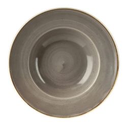 Churchill Stonecast Round Wide Rim Bowl Peppercorn Grey 240mm (Pack Of 12)