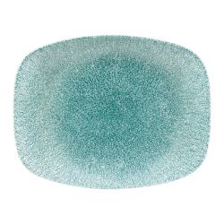 Churchill Raku Oblong Chef Plates Jade Green  202 X 261mm (Pack Of 12)