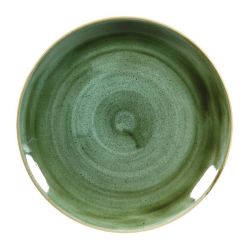 Churchill Stonecast Round Coupe Plates Samphire Green 288mm (Pack Of 12)
