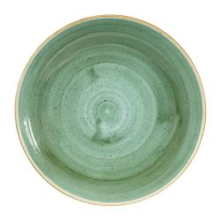 Churchill Stonecast Round Coupe Bowls Samphire Green 248mm (Pack Of 12)