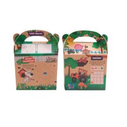 Crafti's Kids Recycled Kraft Bizzi Meal Boxes Pet And Farm (Pack Of 200)