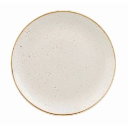 Churchill Stonecast Round Coupe Plate Barley White 260mm (Pack Of 12)