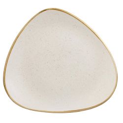 Churchill Stonecast Triangle Plate Barley White 305mm (Pack Of 6)