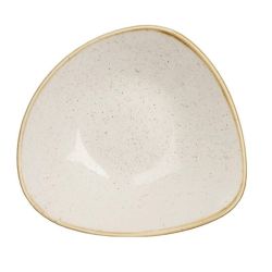 Churchill Stonecast Triangle Bowl Barley White 228mm (Pack Of 12)