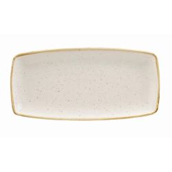 Churchill Stonecast Rectangular Plate Barley White 295 X 150mm