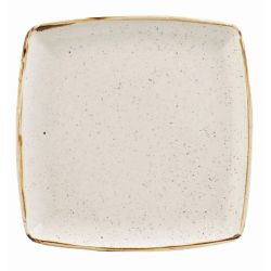 Churchill Stonecast Deep Square Plate Barley White 260mm (Pack Of 6)