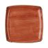 Churchill Stonecast Deep Square Plate Spiced Orange 260mm (Pack Of 6)