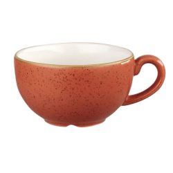 Churchill Stonecast Cappuccino Cup Spiced Orange 12oz (Pack Of 12)