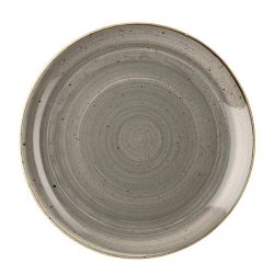 Churchill Stonecast Round Coupe Plate Peppercorn Grey 165mm (Pack Of 12)