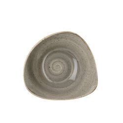 Churchill Stonecast Triangle Bowl Peppercorn Grey 250mm (Pack Of 12)