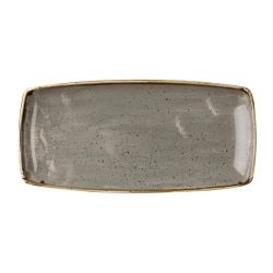 Churchill Stonecast Rectangular Plate Peppercorn Grey 295 X 150mm