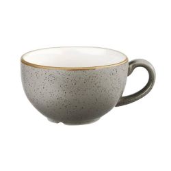 Churchill Stonecast Cappuccino Cup Peppercorn Grey 8oz (Pack Of 12)