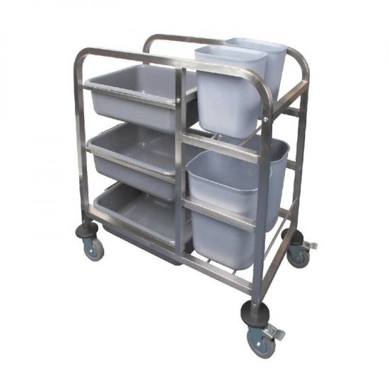 Vogue Stainless Steel Bussing Trolley URO DK738