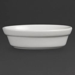 Olympia Whiteware Oval Pie Bowls 145mm (Pack of 6)