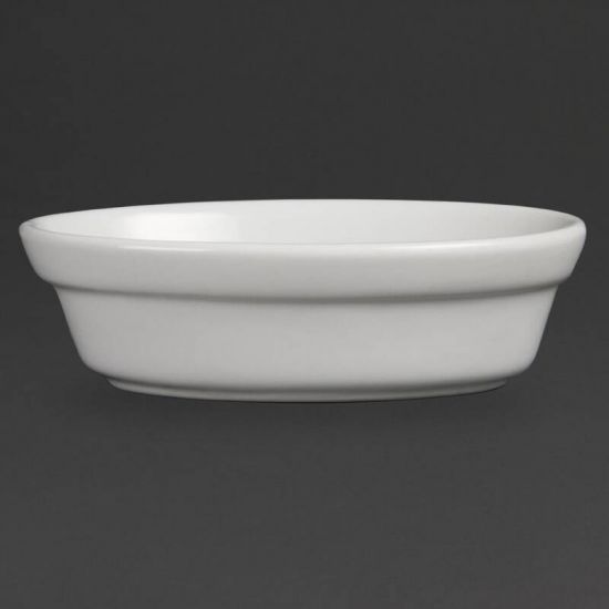 Olympia Whiteware Oval Pie Bowls 145mm Box of 6 URO DK806