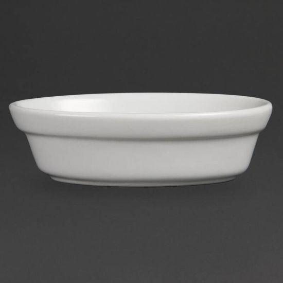 Olympia Whiteware Oval Pie Bowls 145mm Box of 6 URO DK806