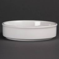 Olympia Mediterranean Stackable Dishes White 134mm (Pack Of 6)