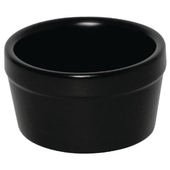 Olympia Mediterranean Ramekins Black 95mm Box of 6 URO DK831