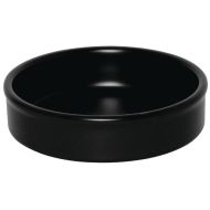Olympia Mediterranean Stackable Dishes Black 134mm (Pack Of 6)