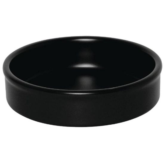 Olympia Mediterranean Stackable Dishes Black 134mm Box of 6 URO DK833 Olympia Mediterranean Stackable Dishes Black 134mm Box of 6 URO DK833