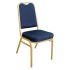 Bolero Squared Back Banquet Chairs Blue (Pack of 4)