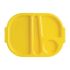 Kristallon Small Polycarbonate Compartment Food Trays Yellow 322mm