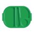 Kristallon Small Polycarbonate Compartment Food Trays Green 322mm