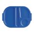 Kristallon Small Polycarbonate Compartment Food Trays Blue 322mm