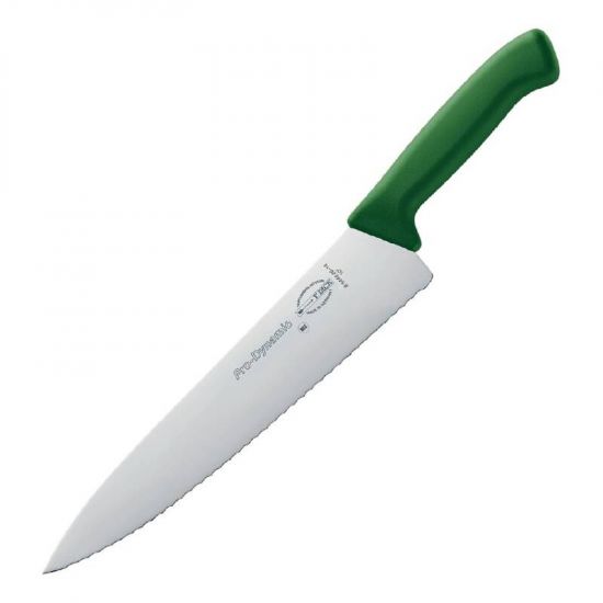 Dick Pro Dynamic HACCP Serrated Kitchen Knife Green 25.5cm URO DL368
