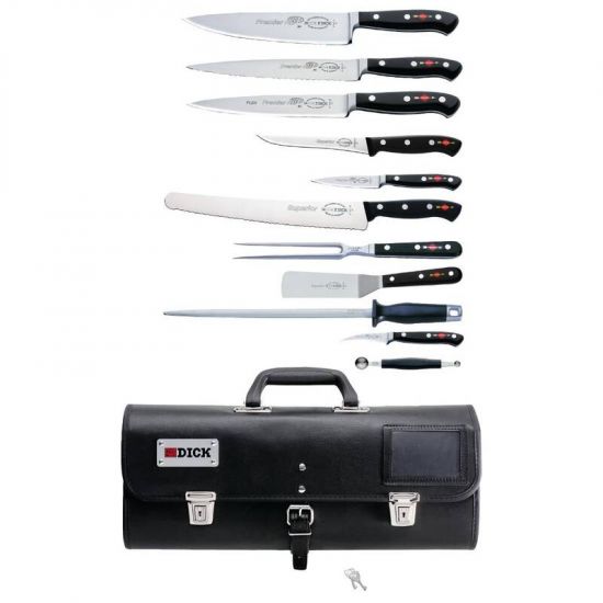 Dick Premier Plus 11 Piece Knife Set With Roll Bag URO DL384