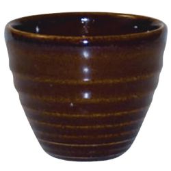 Churchill Bit On The Side Brown Ripple Dip Pots 114ml (Pack Of 12)