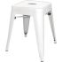 Bolero Bistro Steel Low Stool White (Pack Of 4)